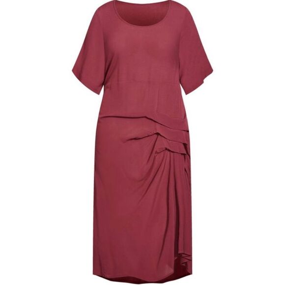 Isolde Roth Women’s Plus Size Pleat Layers Plus size Maxi Lagen Look Dress - Picture 13 of 13